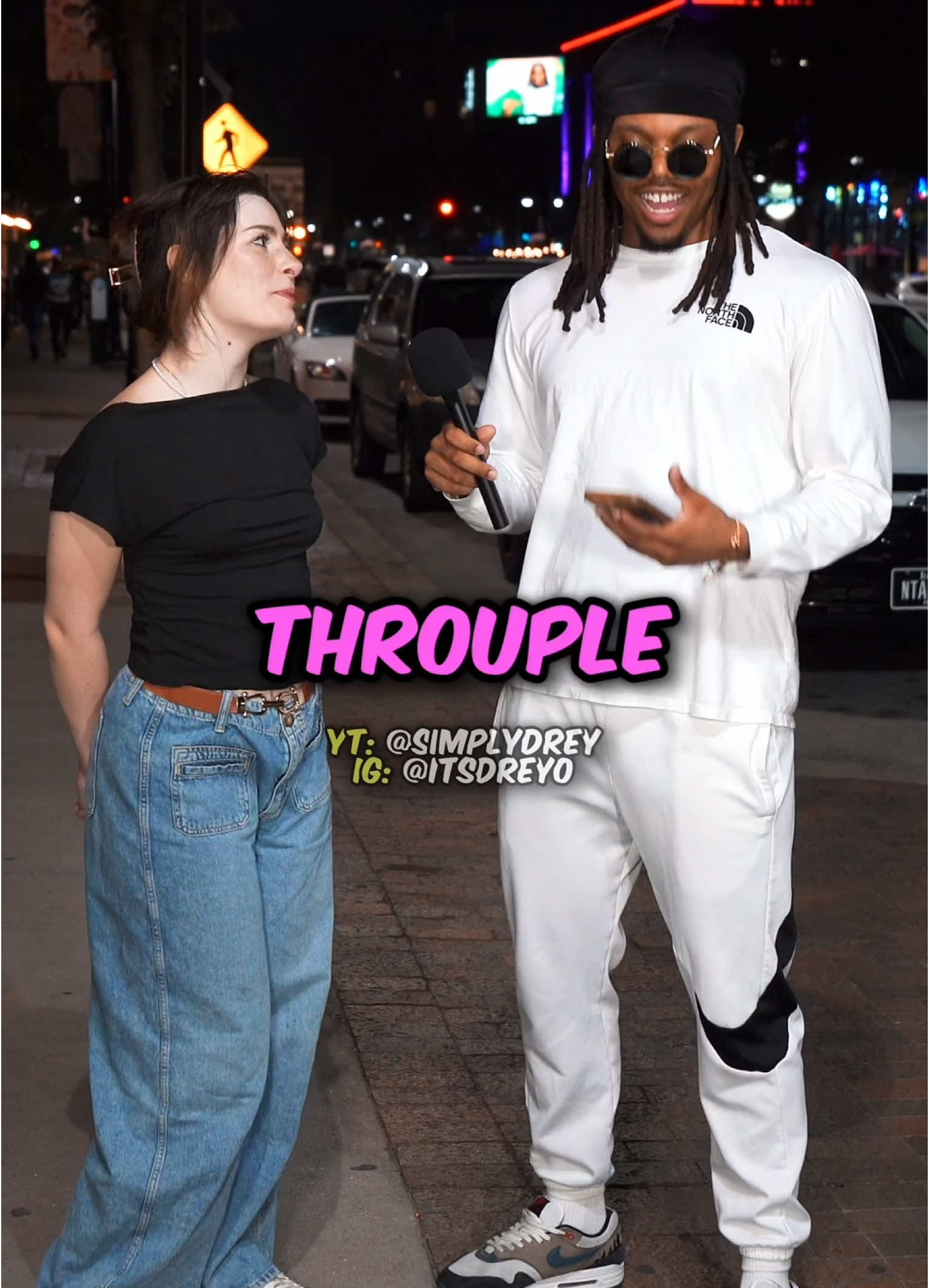 She’s In A Throuple! 😏#fyp #foryou #viral #couple #Relationship #publicinterview 