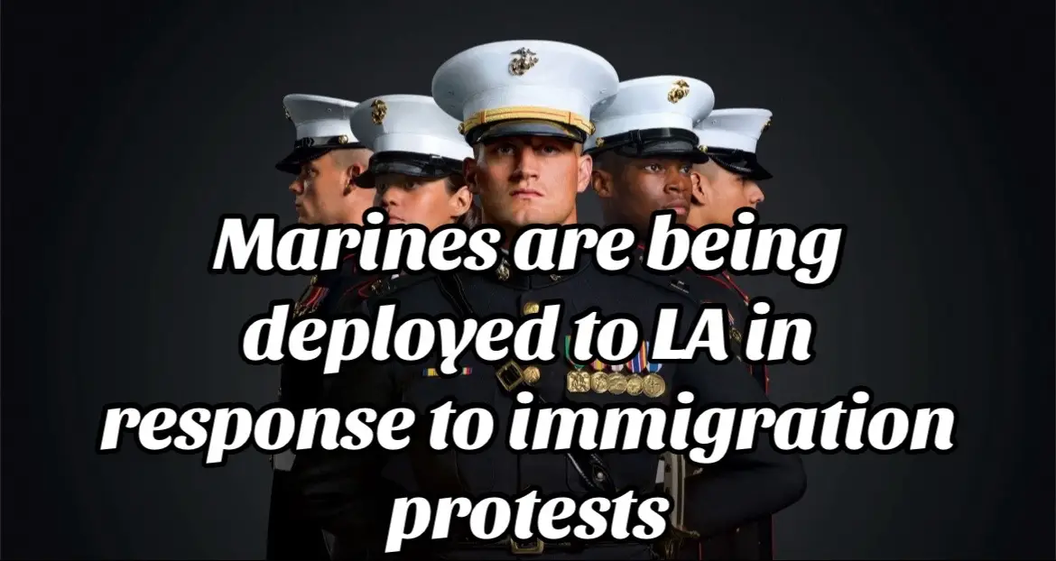Guess LA fucked around…now they are going to find out! #fyp #viral #trending #marines 