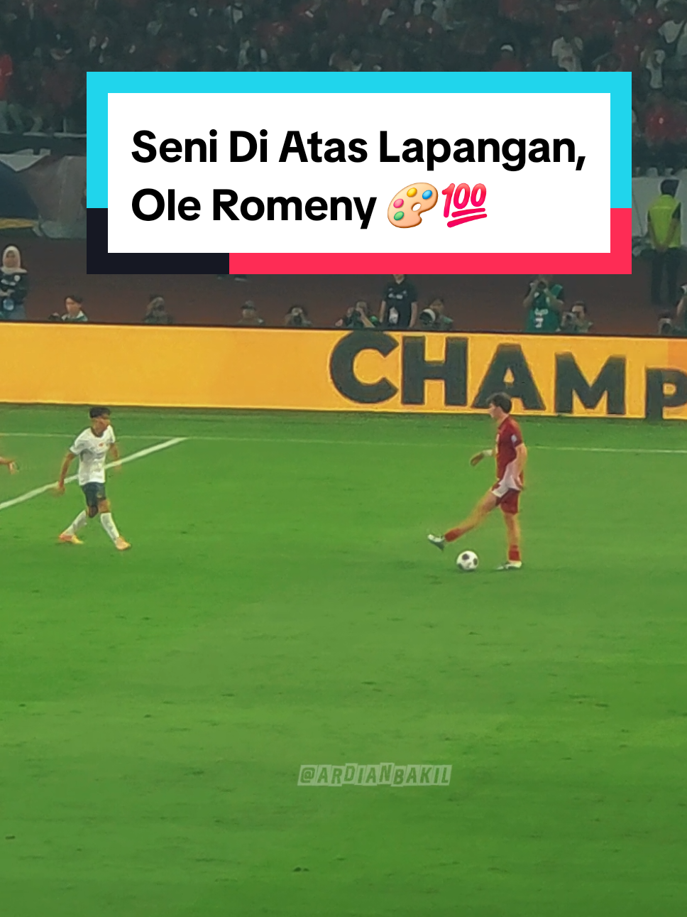 Seni di atas lapangan 🎨💯 #timnasindonesia #timnas #timnasday #timnasgaruda #kitagaruda #garudamendunia #worldcupqualifiers #afcqualifiers #oleromeny 