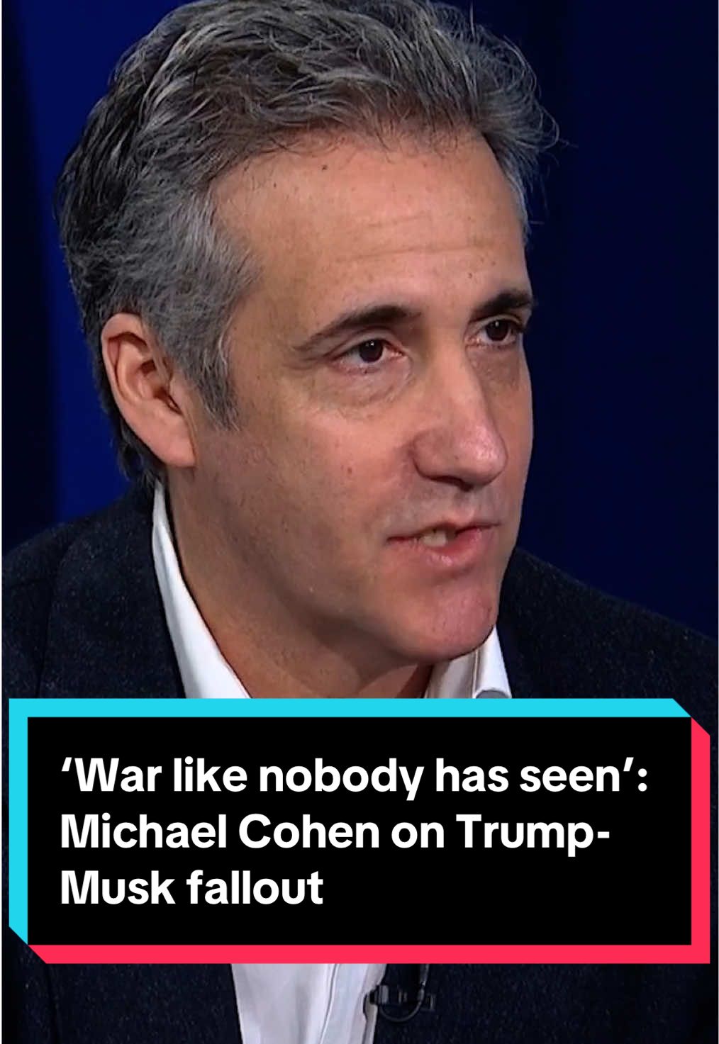 Michael Cohen, former attorney to President Donald Trump, tells MSNBC’s Ali Velshi that the escalating war of words between Trump and Elon Musk is just getting started and will definitely escalate. “Trump craves relevance. Elon musk craves dominance…This is going to be a war like nobody has seen in maybe all of history.” #politics #trump #elonmusk #news 
