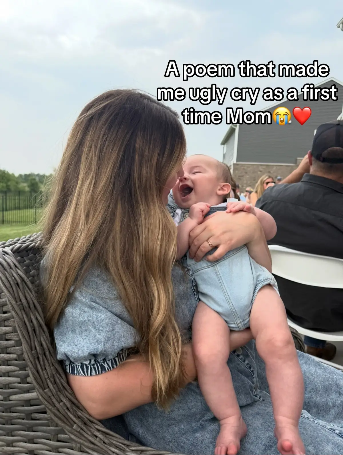 If you’re in the trenches, it gets easier and keeps getting better and better!! Soak in every second and sleepless night ❤️ #newborntrenches #puddle #myheart #momlife #fyp #newmom 