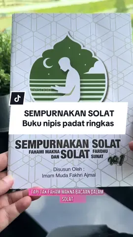 Jom la kita sama2 perbaiki solat kita. Buku yg sangat padat dan ringkas tentang solat. Jadikan buku ni saham akhirat buat diri sdiri. Hadiahkan dan infaqkan. #solat #bukusolat #panduansholat #sempurnakansolat