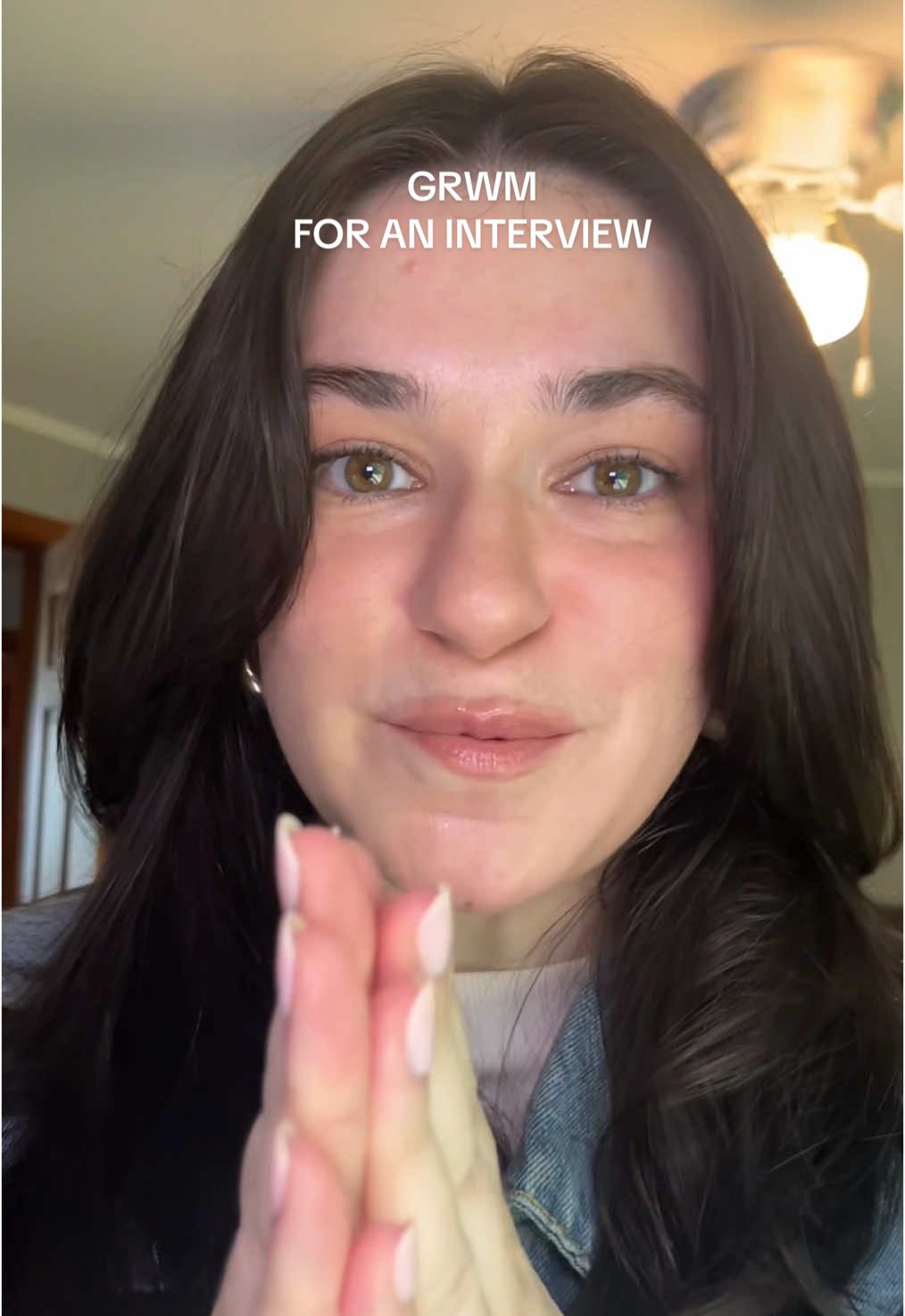 fingies crossed team 🤞🏻 Products: @Glossier boy brow @e.l.f. Cosmetics camo contour @Milani Cosmetics conceal & perfect skin tint stick @Haus Labs by Lady Gaga concealer @Saie dew blush and supersuede powder blush and glossybounce lip gloss @Kosas cloud set powder @NYX Professional Makeup eyeliner @REFY mascara @ILIA Beauty liquid eye shadow @MERIT Beauty lipliner @Summer Fridays lip butter balm #grwm #grwmroutine #getreadywithme #MakeupRoutine #chattygrwm #fypシ 