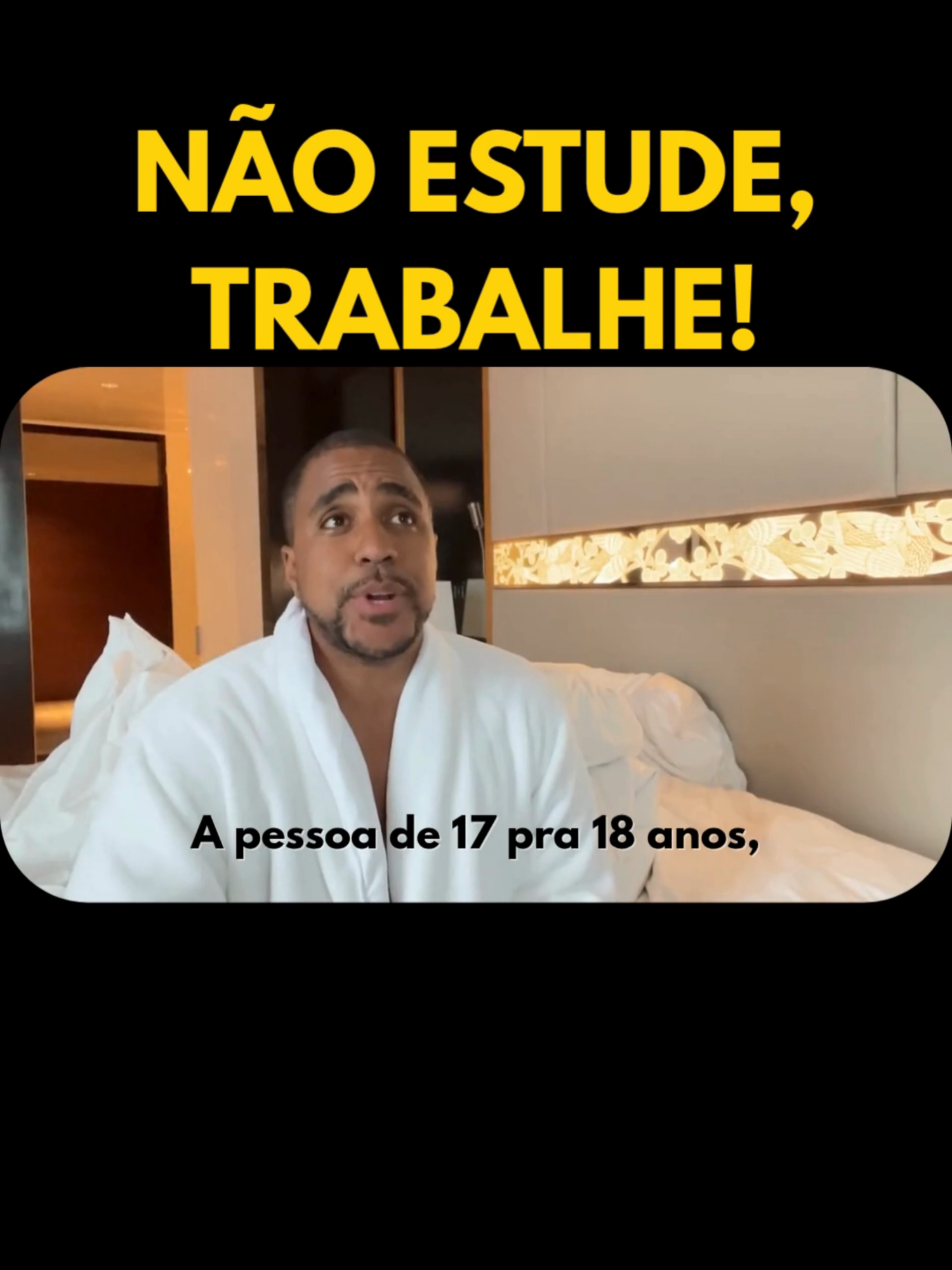 NÃO ESTUDE, TRABALHE! #raiam #sociologo #trabalhoduro #dinheiro