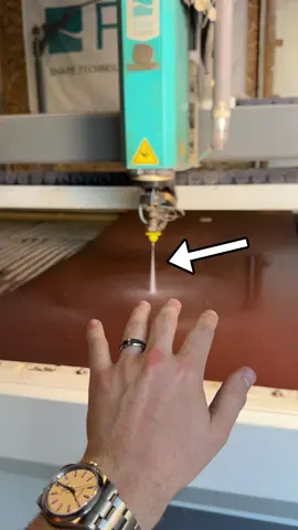 What would happen if you touched the Waterjet? 