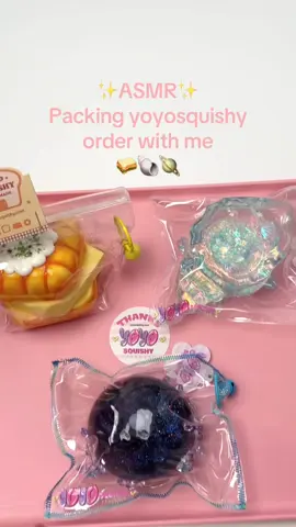 ASMR packing butter sandwich toast, blue clear glitter gel seashell and clear universe yoyosquishy ✨#yoyosquishy #tabasquishy #stressrelieftoys #asmr 