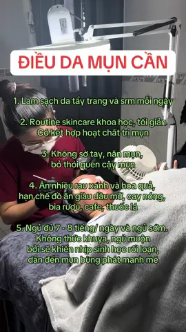 Điều da mụn cần #bsthuphong #xh #bacsidalieu #trimun #skincare 