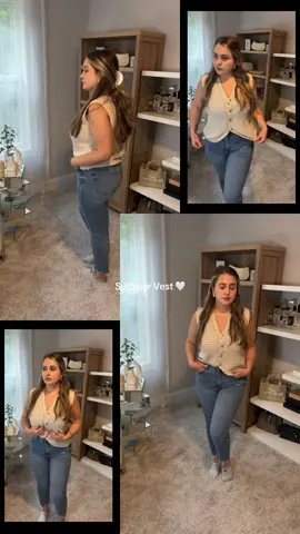 Meet your new fav summer vest ☀️  #creatorsearchinsights #SummerStyle #TikTokShopFinds #OOTD #MinimalStyle #ClosetStaple #SummerOutfit #KnitVest #WardrobeEssentials #TikTokFashion 