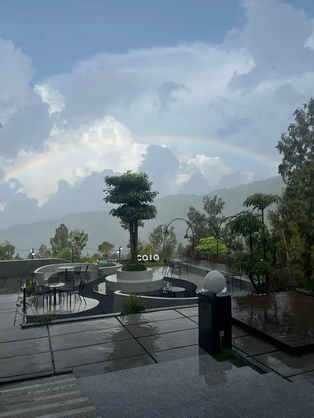 embracing the calm and serene moments, just chillin’ #calacoffeebromo #chillatcala #rekomendasicafe #cafebromo #bromo 