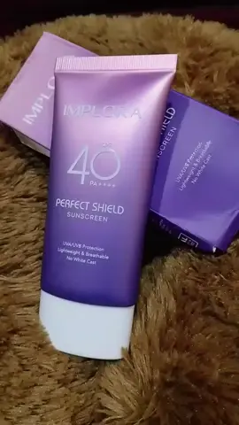 IMPLORA PERFECT SHIELD #sunscreen SPF 40 PA++++ melindungi kulit wajahnya dari efek buruk paparan sinar UV