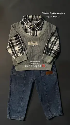 Recomendasi stelan anak cowok import premium bahan super adem lentur nyerap keringat cocok dipakai acara formal non formal estimasi usia 1-6 thn dari BB 7kg-23kg 😍 Buruan CO stok tinggal sedikit barangnya ready CO hari ini kirim hari ini pula mome🥰🥰😍 #recomendasi #stelananak #import #premium #bajuanak #bajulebarananak #stelankeren #celana #kemeja #kaos #sepatu #topi #belanjatiktokshop #cotiktok 