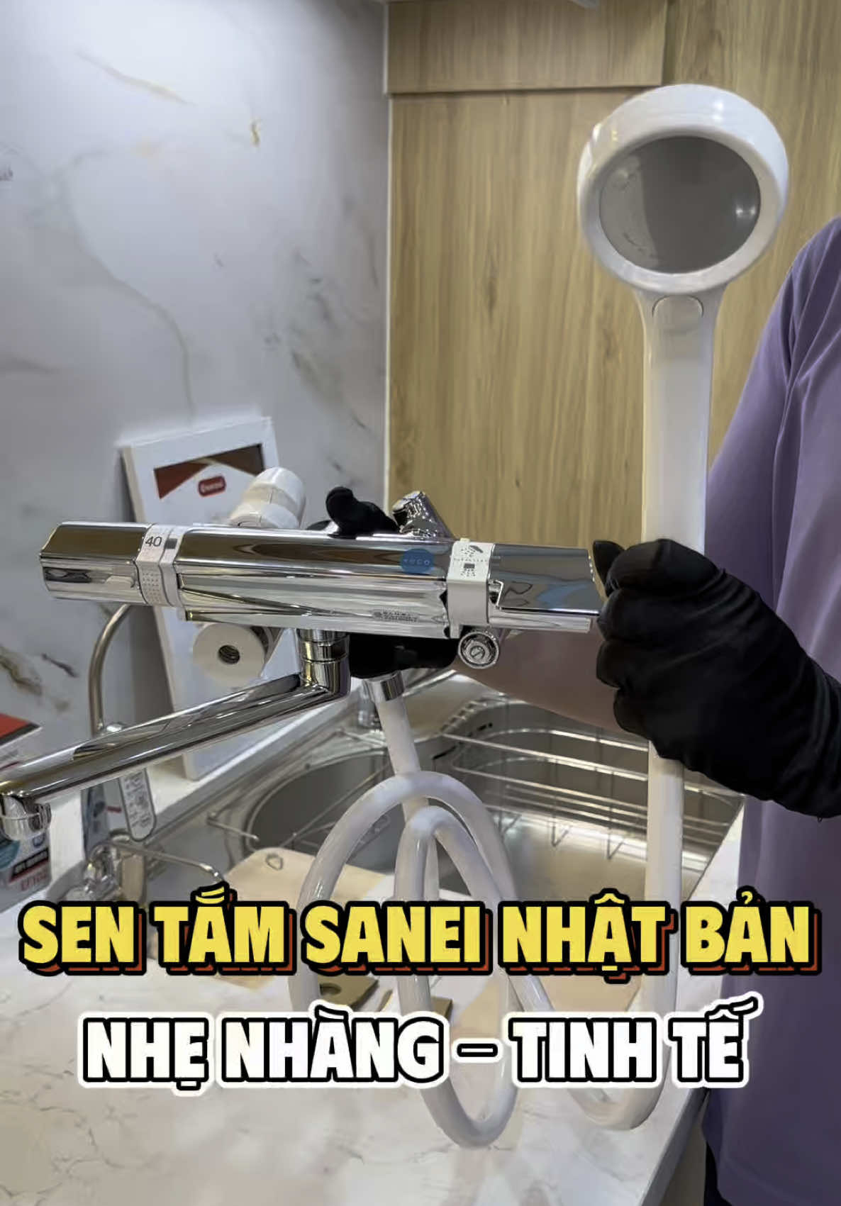 Sen tắm Sanei nội địa Nhật, ổn định nhiệt độ, chống bỏng an toàn #review #reviewsanpham #reviewdogiadung #giadungtienich #hangnhatnoidia #thietbivesinh #sentam 