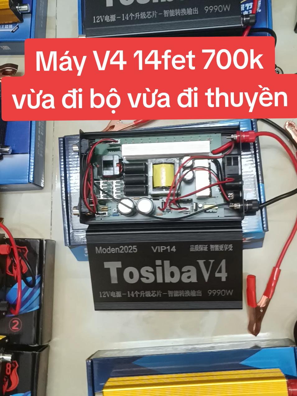 Mẫu máy V4 vừa đi bộ vừa đi thuyền siêu ngon #kichcadientu #kichcasamus #pinkichca #pin #kíchcatosiba #canvotrut #pinkho #pinlithium #kichca 