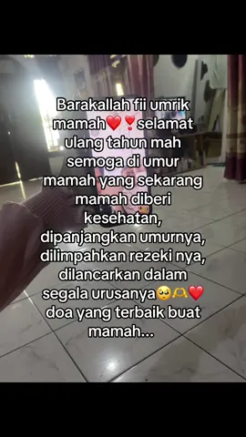 Barakallah fii umrik mah... Mabruk alfa mabruk🌻❣️rayain nya ldr ya mahh. Miss u so much🥺😘🫶