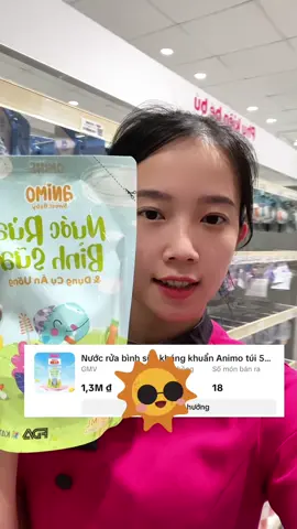 Top sản phẩm bán chạy là nước rửa bình sữa Animo nha Ba Mẹ 🥰 Cám ơn Ba Mẹ đã săn để sử dụng ạ #concung #daodaoconcung #animo #nuocruabinhsua 