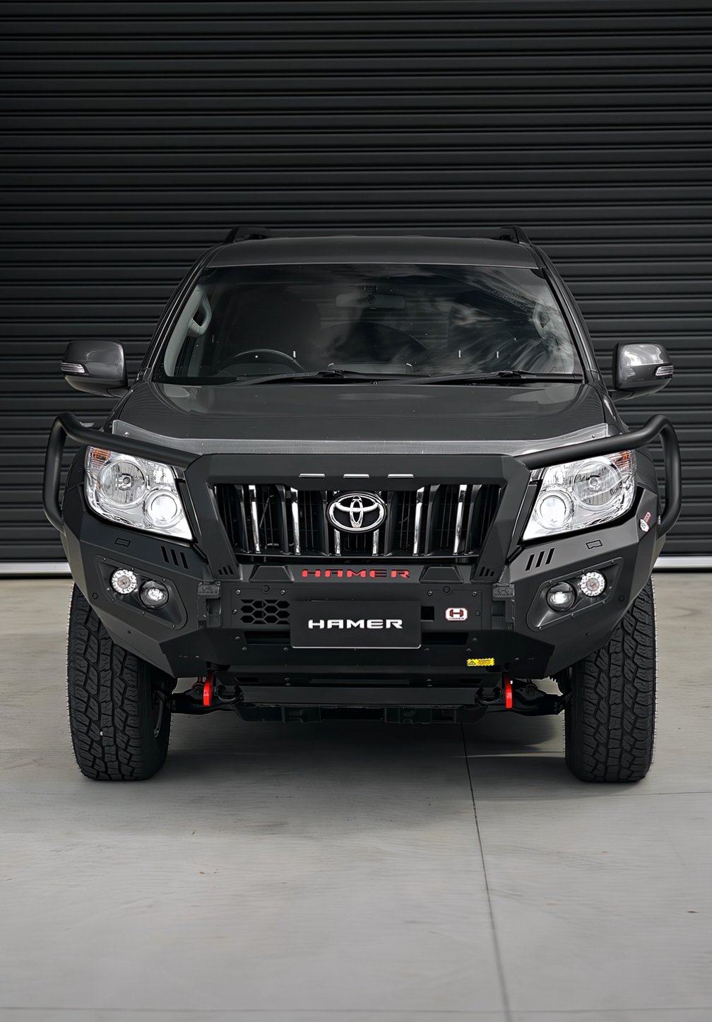 Prado 150 wearing the King Series Plus - because some vehicles are born to lead.  #HAMER4X4 #toyotaaustralia #prado #toyotaprado #pradooffroad #pradolandcruiser #pradofanclub #pradoownersclub #Toyota #toyotaaustralia #hilux4x4 #bullbar #bullbars #bumperbar #frontalprotection #4wd #4x4 #offroad 