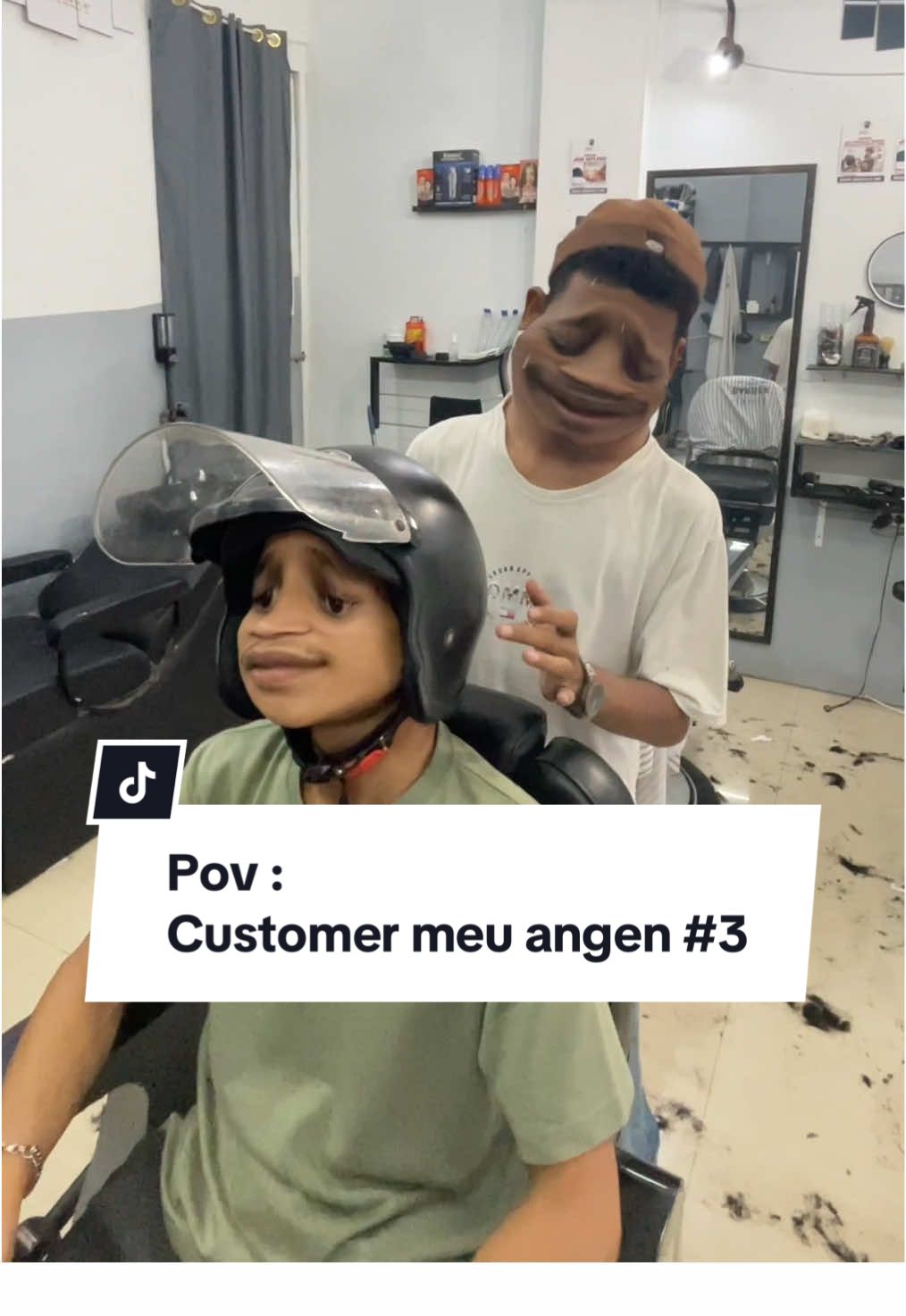 POV : Costomer meu angen #3  Macam macam dum costomer . #costomer #fyppppppppppppppppppppppp #hairstyle #komedi #bandaaceh #erj3barbershop #fypシ゚ #pangkasrambut #viral #lucu #lawak #komedikocak #tukangcukur 
