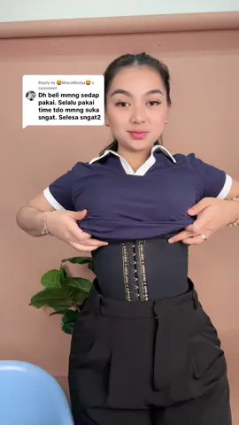 Replying to @🦁MieraManja🦁 dah cakap memang selesa sekali pakai memang taknak bukak dah hehheh 🤭❤️ #saraanna #sale #miralive #korset #bengkung #hourglass #korsetsaraanna #feedback#bengkungviral 