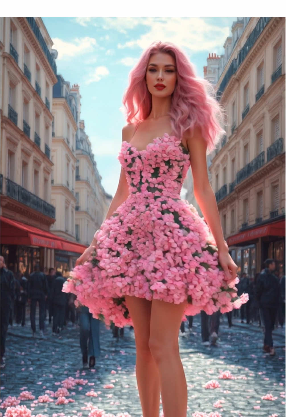 🌸🌸🌸 #flowerdress #BeautyTok #pink #flawers #faboulous #fashioninspoforyou 