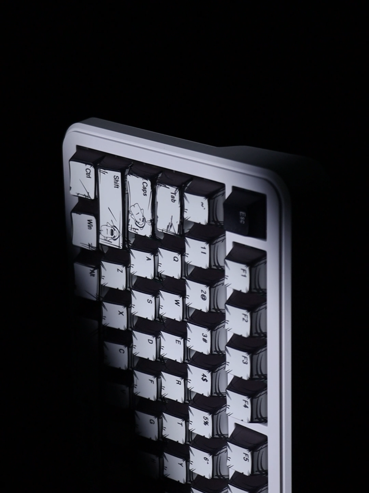 ATTACK SHARK X82PRO HE is HERE! 🔥 The 1st hand-drawn COMIC EDITION keyboard! ✅ Self-developed Mag Switches ✅ Tri-Mode (Wired/Bluetooth/2.4G) ✅ 0.01mm Rapid Trigger + Zero Dead Zone ⚡ 8000Hz Polling ⚡ 0.125ms Latency ⚡ 128K Scan Rate Style meets pro performance. 🎮 🔗https://attackshark.com/products/attack-shark-x82pro-he-wireless-rapid-trigger-gaming-keyboard-magnetic-switch #ATTACKSHARK #X82PROHE #GamingKeyboard