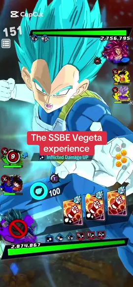 He's incredible #dragonball #dblegends #dbl #foryoupage #summon #foryou #ssbe #vegeta #super #saiyan #blue #evolved 