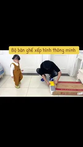 Đồ chơi bàn ghế xếp hình thông minh cho bé #xuhuong #dochoithongminh #dochoitritue #viralvideo 