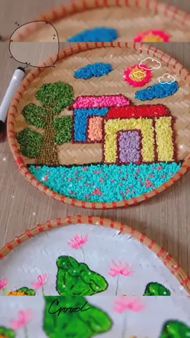 E nhận làm tranh sáng tạo từ hột hạt ah#giáoviênmầmnon #stem #giaovienmamnon #trangtrimamnon #giaovien 