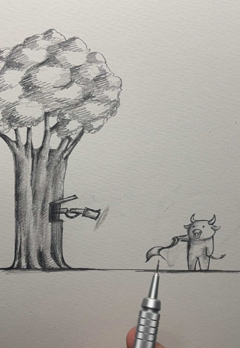 【牛　vs    木】
