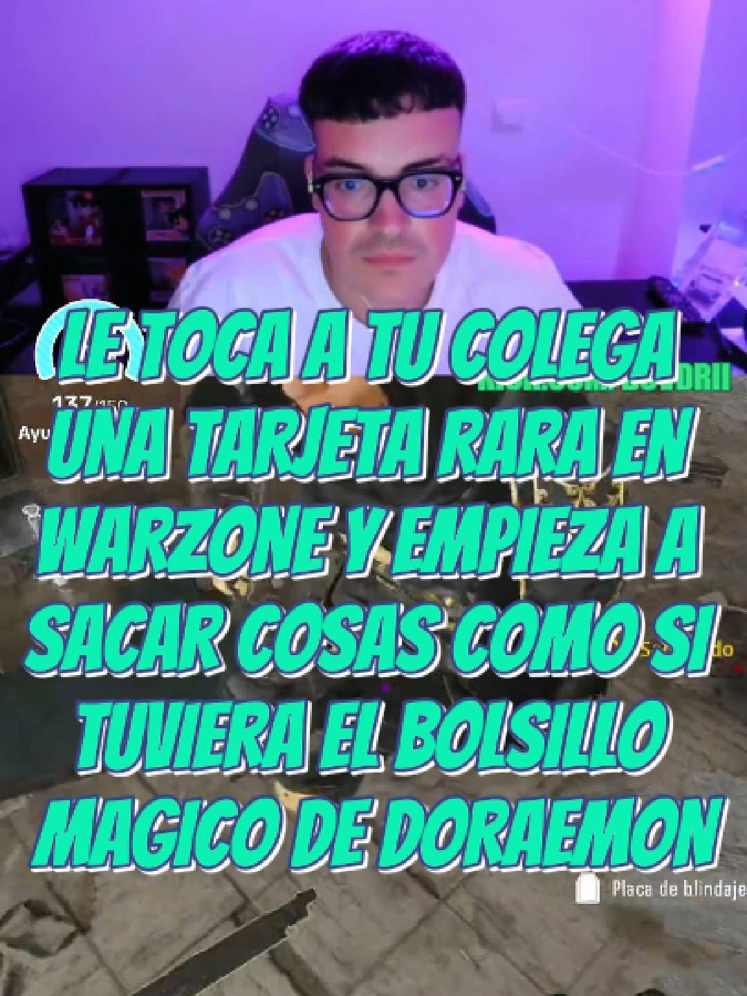 LE TOCA A TU COLEGA UNA TARJETA RARA EN WARZONE Y EMPIEZA A SACAR COSAS COMO SI TUVIERA EL BOLSILLO MAGICO DE DORAEMON #warzone #callofdutywarzone #warzonevideos #warzoneclips #callofdutyclips #fyp #fouryou #viralvideos #parati #gaming #paratiiiiiiiiiiiiiiiiiiiiiiiiiiiiiii