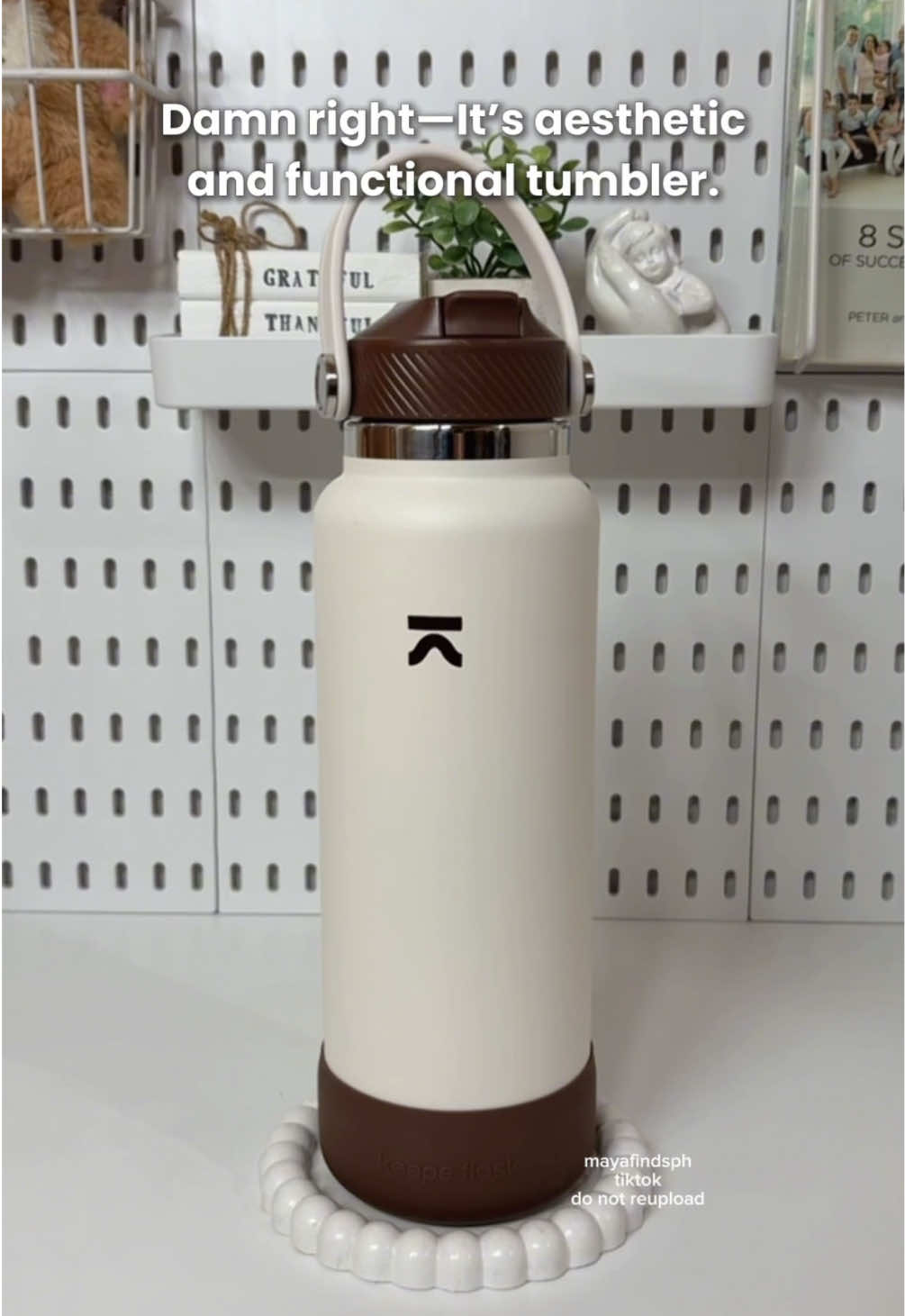 Keepe Flask Tumbler – Where aesthetic meets function 🤍 Keeps drinks cold for up to 24 hrs & hot for up to 12 hrs.  Leakproof, minimalist, and eco-friendly. Perfect for work, travel, or daily hydration goals! #keepeflask #tumbler #tumblersoftiktok #insulatedtumbler #stainlesssteel #leakproof #hydration #fyp #mayafindsph 