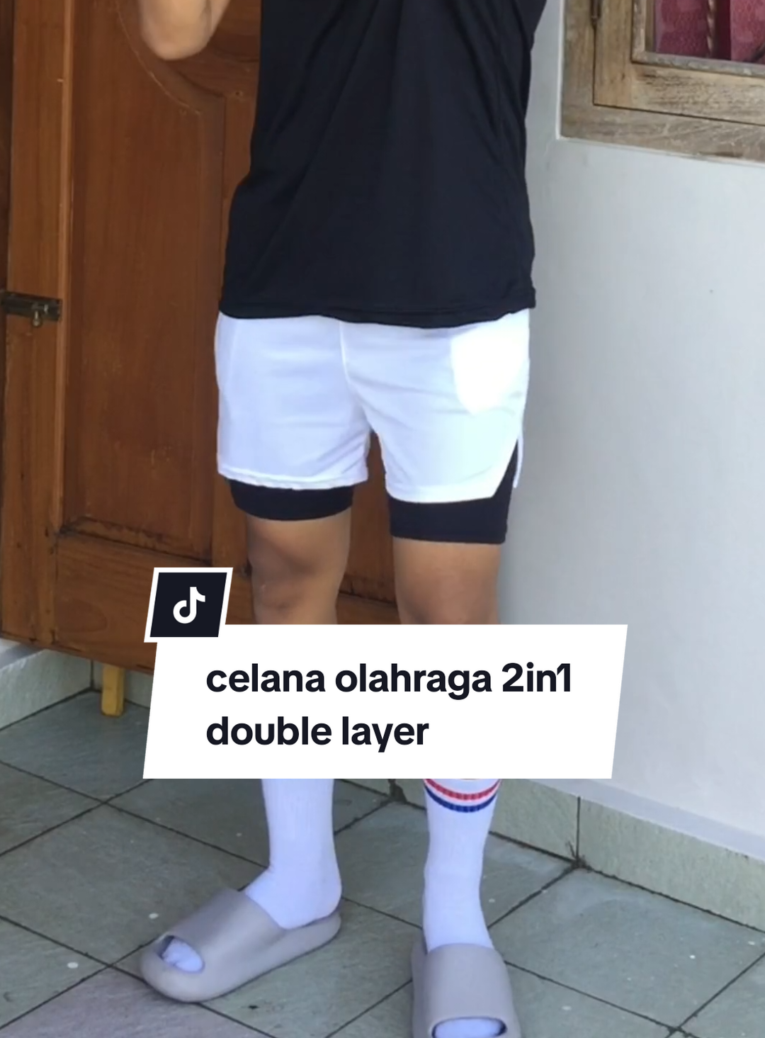 Membalas @serpihanhati14 celana olahraga 2in1 Doubel layer #workout #gym #Running #jogging #celanapendek #celanaolahraga #celana 