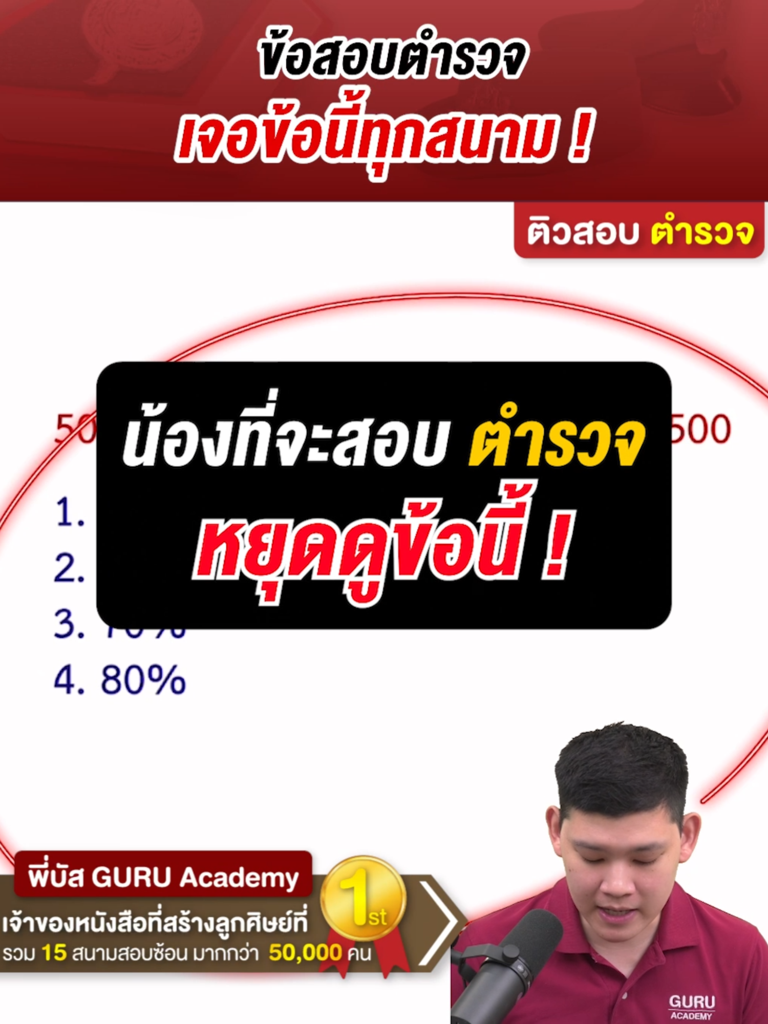 ข้อสอบตำรวจ ข้อแบบนี้เจอทุกสนามสอบ🌟🌟 #ข้อสอบนายสิบตํารวจ #สอบตํารวจ #นายสิบ68 #นายสิบตํารวจ #พี่บัส #พี่บัสติวสอบตํารวจ #guruacademy #tiktokuni #เรื่องนี้ต้องดู