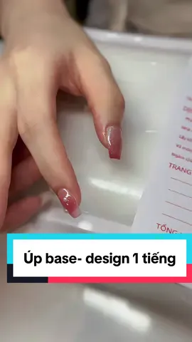 Nay để âm thanh gốc cho chân thật nè 🥹 Úp base - design 1 tiếng ok khum cả nhà  #qnnailart #nails #xuhuong #naildesigns #nail #tiktok #nailsalon 