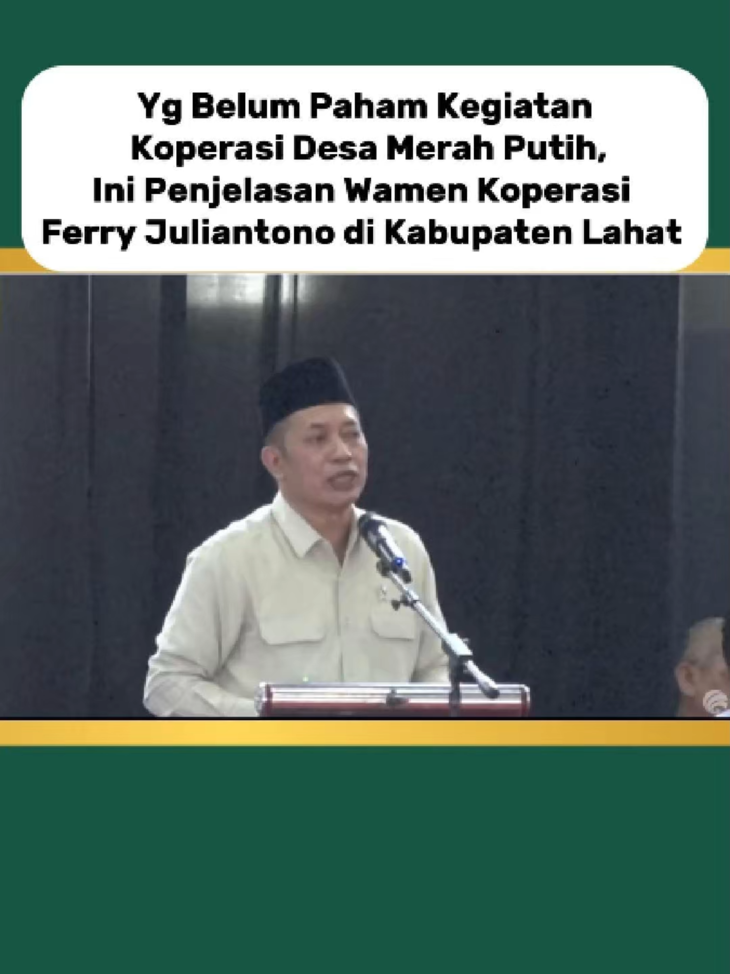 Masih Bingung Soal Koperasi Merah Putih? Ini Penjelasan Wamen Koperasi Ferry Juliantono di Lahat Sumatera Selatan #ferryjuliantono #koperasimerahputih #koperasidesamerahputih #kabupatenlahat #bupatilahat #bursahzarnubi #kementeriankoperasi