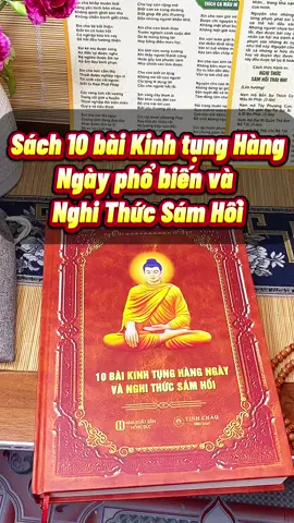Sách 10 bài Kinh tụng Hàng Ngày phổ biến và  Nghi Thức Sám Hối #lênxuhuong #phatphapnhiemmau #viral #xuhuong #kinhdiatang #kinhsamcuuhuyenthatto #10baikinhtunghangngayphobien 