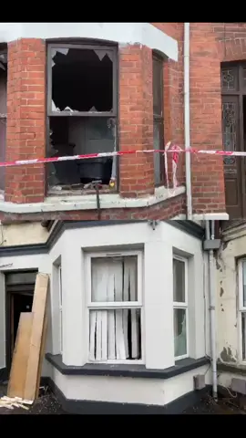 This is the aftermath of violent disorder in Ballymena last night. It's understood that at least four houses were set on fire. Police said the attacks are being treated as racially motivated hate crimes. One arrest has been made.