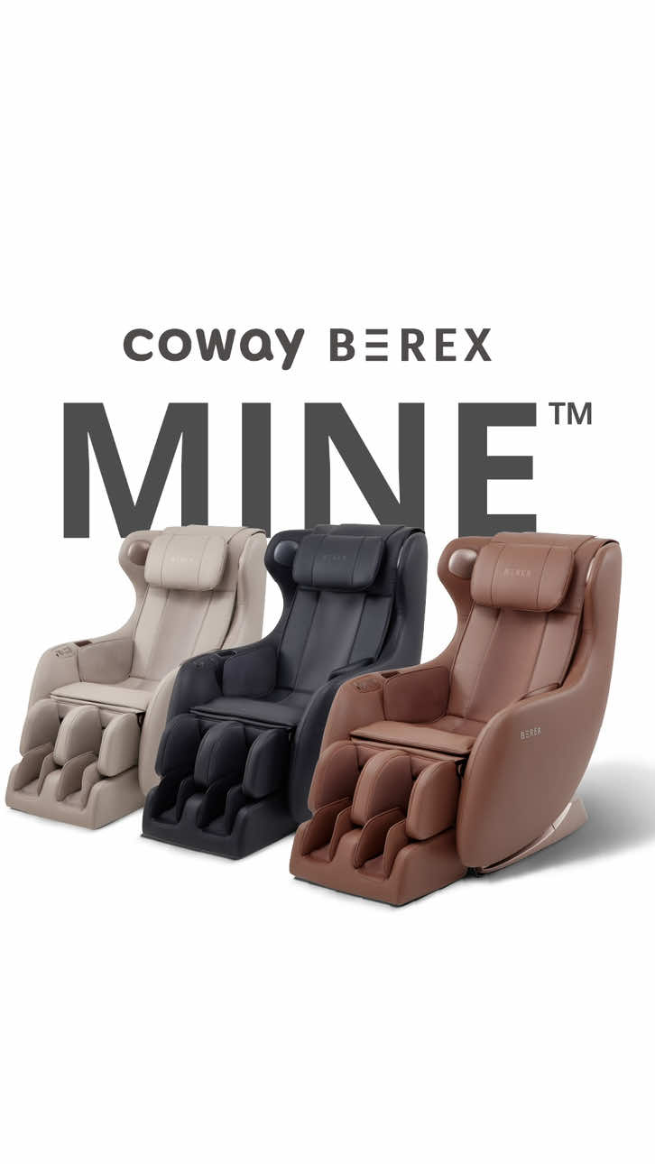 The Coway BEREX MINE™️ is packed with powerful features for head-to-toe relaxation, all in a smaller frame. Enjoy a deeply tailored massage experience with body scan sensors, adjustable 2D rollers, and an SL massage track that covers your neck down to your thighs. Target tired legs with Malaysia's 1st compact massage chair* featuring a convertible knee-to-calf massage, complemented by 3-zone heat therapy and adjustable airbag intensity. Choose from 12 massage modes and two zero-gravity settings for ultimate relief — right from the comfort of your own home. All that, plus built-in Bluetooth speakers, USB charging, and 7-step annual care service to keep your MINE™️ in perfect shape. Coway BEREX MINE™️ – from just RM120/month*. *T&Cs apply. Click the link in bio for more info!  #CowayMalaysia #CowayBEREX #RestBeBetter #BEREXMine 