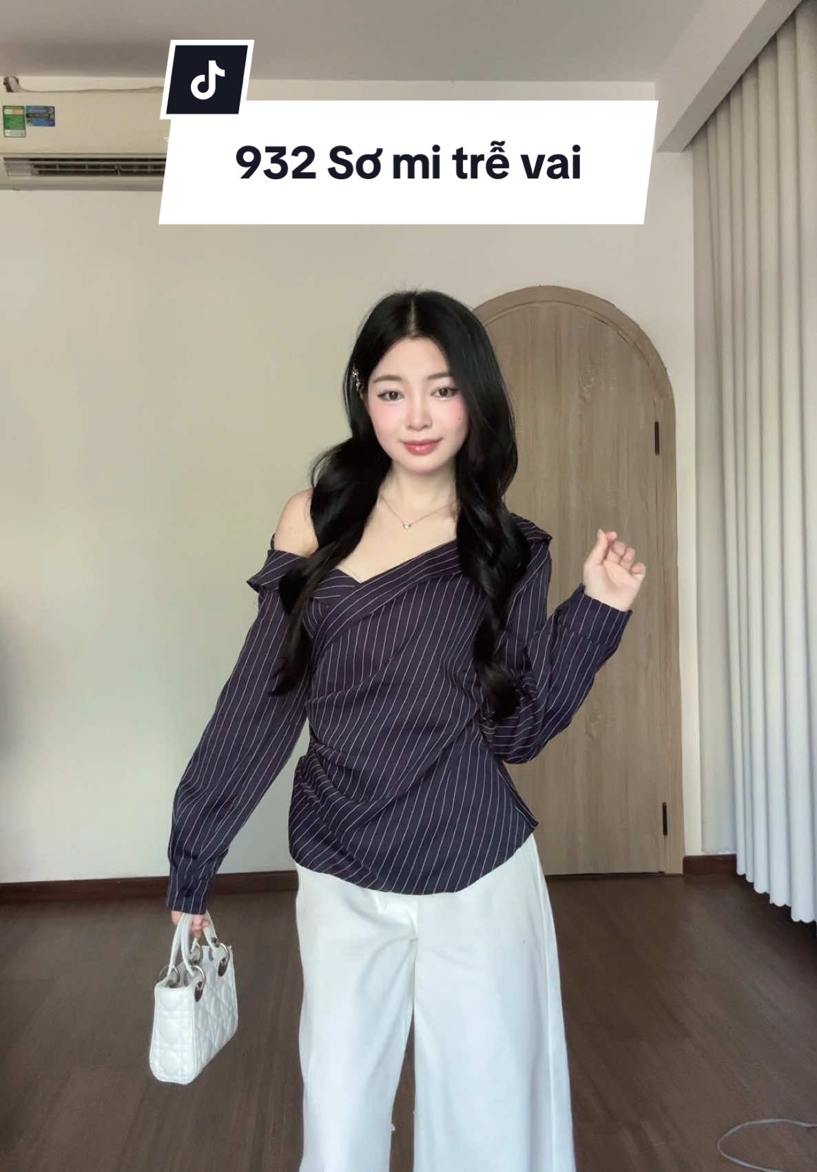 Sơ mi trễ vai @TIMO FASHION #reviewquanao #fyp #goclamdep #setdoxinh #aotrevai 