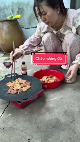 Chảo nướng đá dùng được mọi loại bếp, tiện lợi không dầu mỡ nhiều #chaonuongda 