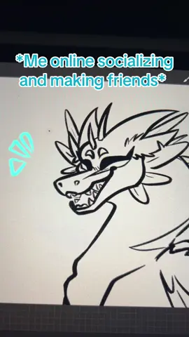 I’ve been told I look “kinda scary sometimes” irl XD WHICH I DONT MEAN TO I JUST HAVE REALLY BAD RBF I PROMISE 😭😭 #art #fyp #procreate #digitalart #furry #furryartist #fypシ #artmeme #dragon #dragonart #meme #relatable #funnymeme #socailanxeity #rbf #hahafunny 
