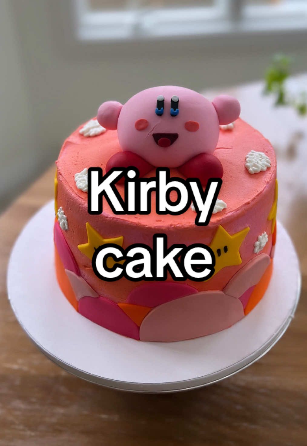 This was a request for a Kirby-themed 8th birthday! He nailed it!  #kirby #kirbycake #kirbytheme #cake #cakes #caketok #baketok #fondant #cakedecorating #cakeart #cakevideo #cakedecorator #teenbaker #baking 