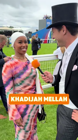 Good to see our very own @Khadijah mellah at Epsom 🧡 #Raceday #horseracing #fashion 