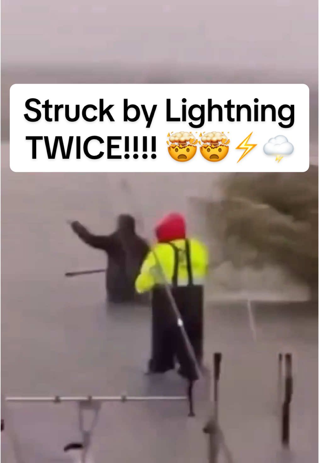 Imagine being struck by lightning not once, but twice! #lightning #lightningstrike #storms #weather #mothernature #caughtoncamera #fypage #viralvideo 