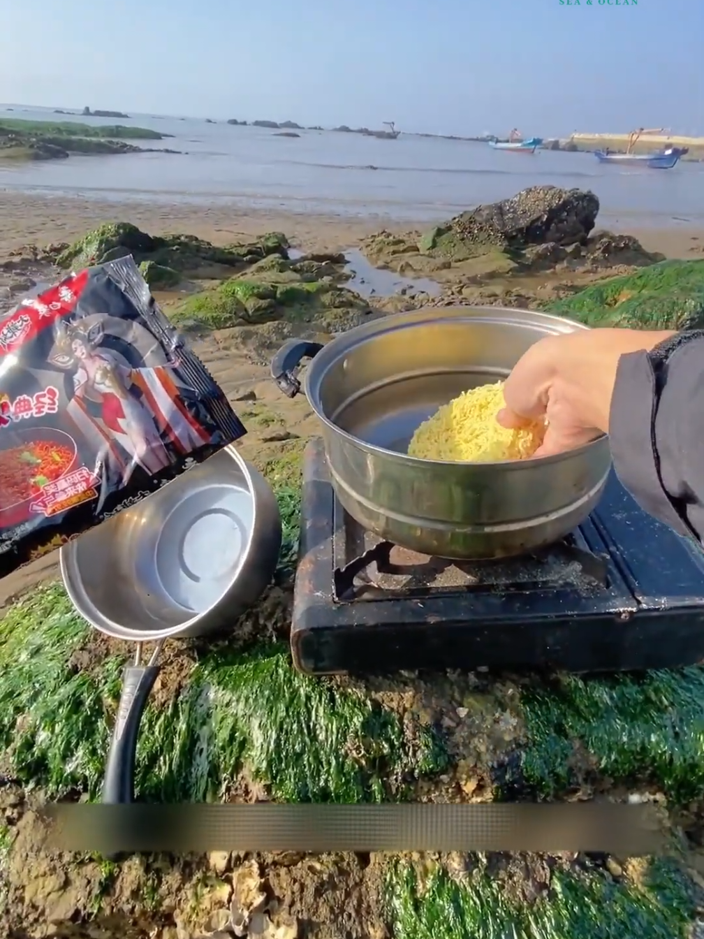 Mời anh em ăn mì hải sản cùng tui #mukbang #review #seafood 