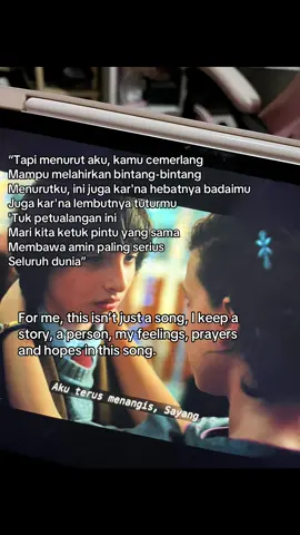 terimakasih banyaakk” buat nadin dan sal priadi udah ciptain lagu se meaningfull ini :) #aminpalingserius #salpriadi #nadinamizah #lovesong 