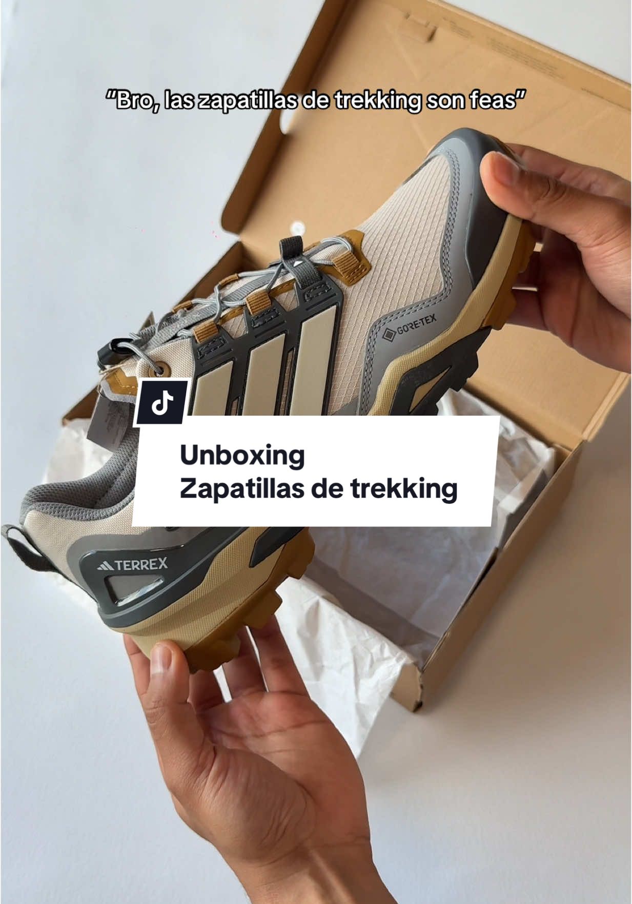 Creo que no has visto estas! 🔥👟 Modelo: SkyChaser Gore - Tex  Código: IH1094 #CreadoConAdidas #ZapatillasDeTrekking #trekkingshoes #unboxing #adidasperu #senderismo #zapatillas 