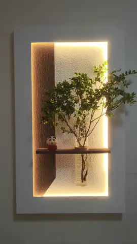 Tranh đèn led bình cắm hoa