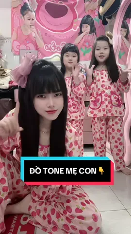 Bộ đồ cute của 3 mẹ con👇#đotonechobe #đocapchomevabe #xuhuongtiktok2024☘️🍀♥️ #xuhuongreels 