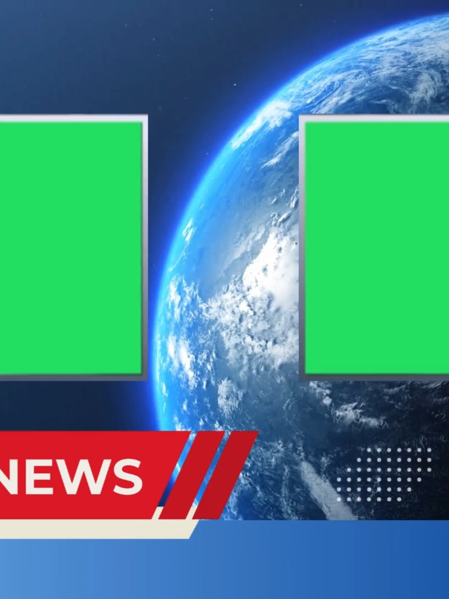 Dark Blue Modern Breaking News Intro Animation Video Template  With 1 2 or 3 Led | Green Screen #greenscreenvideo #fyp #news #template