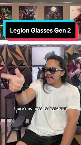 Bro gonna be wearing his @Lenovo Legion glasses gen 2 everywhere #theultimatenerd #GamingSetup #gamingroom #gamer 